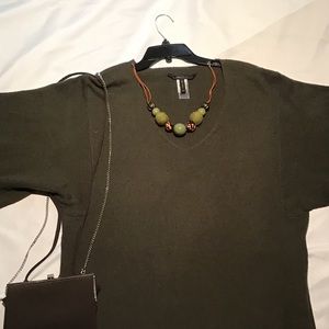 BCBG sweater,  wool,  v neck